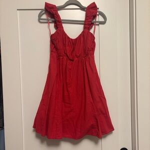 Abercrombie & Fitch Pink Flare Mini Dress